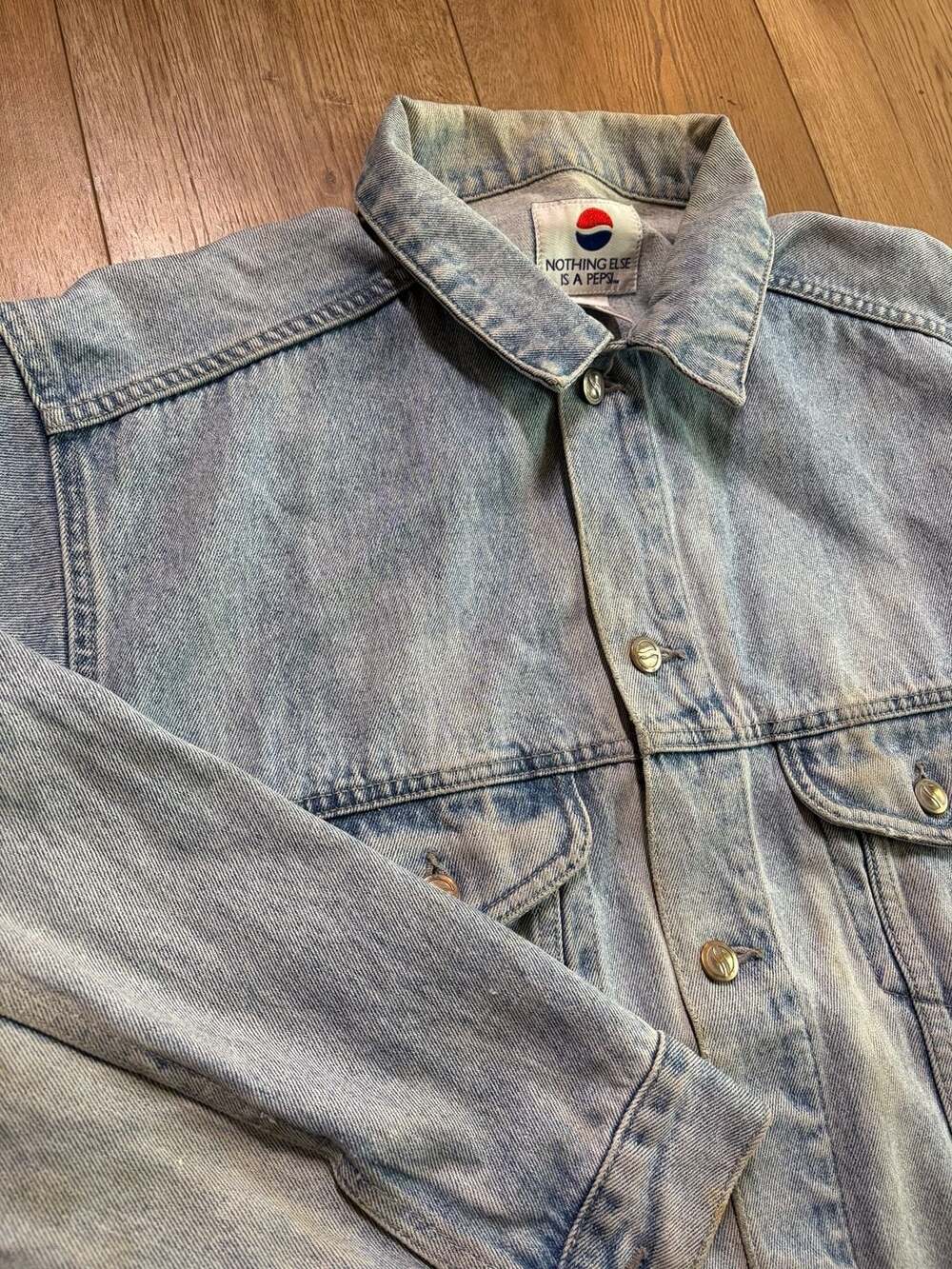 Vintage Pepsi Classic Denim Trucker Jean Jacket Adult Medium